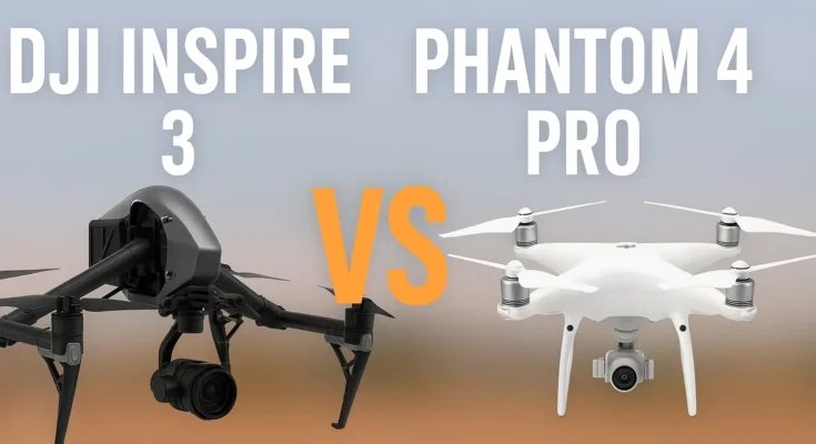 DJI Inspire 3 vs Phantom 4 Pro